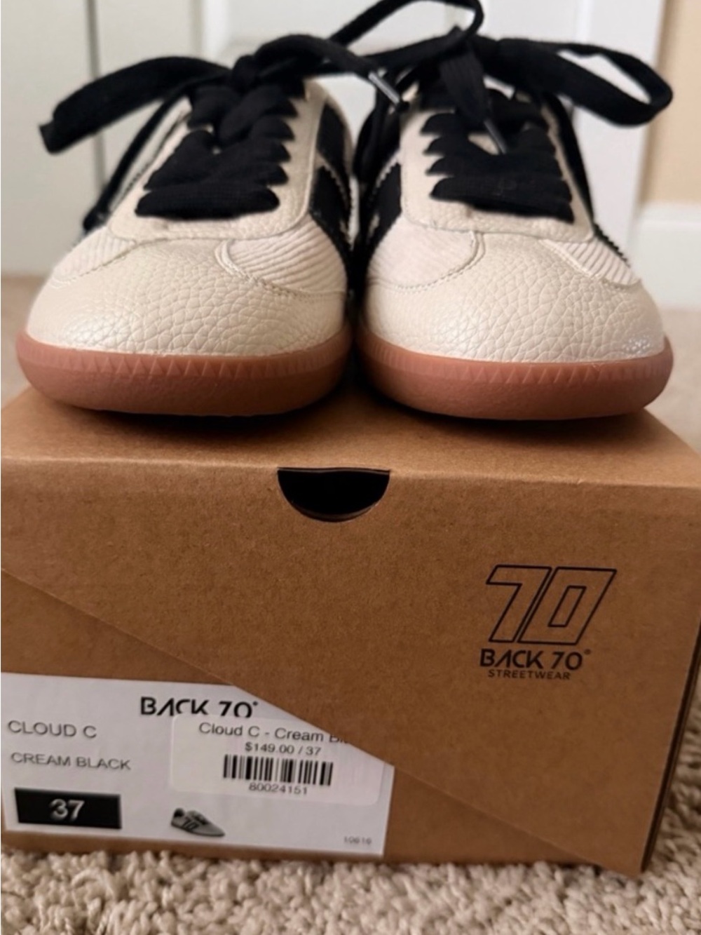 BACK 70💕 Cloud C 💕 Cream Black - Picture 3 of 4